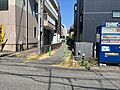 北東側前面通路...