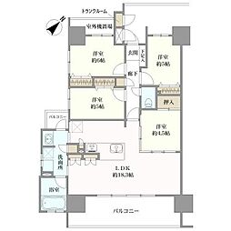 オーヴィジョン本山 4LDKの間取図画像