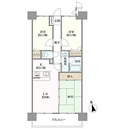 ライオンズマンション坪井川遊水公園 3LDKの間取図画像