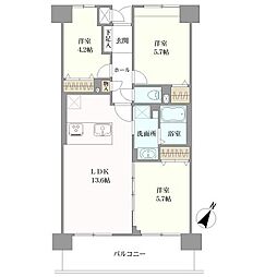 ファミール廿日市ウエステージ 3LDKの間取図画像