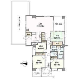 カーサビラ光ヶ丘 4LDKの間取図画像