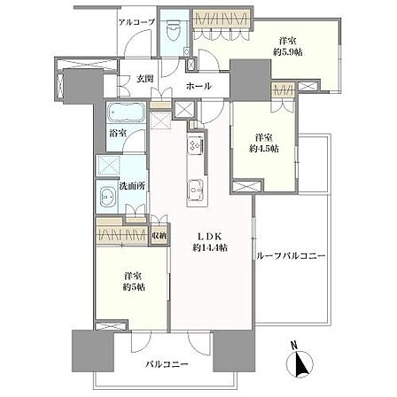 3LDK 間取り