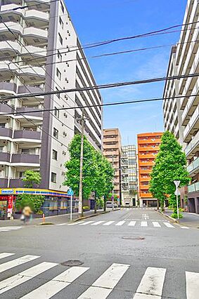 【現地前面道路...