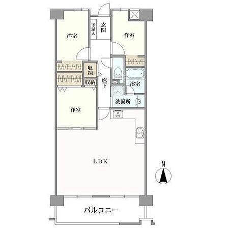 3LDK 間取り