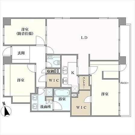 3LDK 間取り