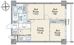 間取図画像 3LDK