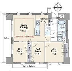 間取図画像 3LDK