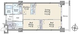 マスターズマンション光明池中樂坊 2LDKの間取図画像