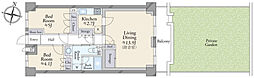 藤和仙川コープ 2LDKの間取図画像