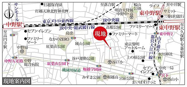 地図を拡大表示
