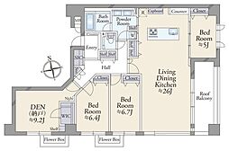 グランテム本牧 3SLDKの間取図画像