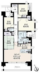 アクシア八王子ピュアマークス 4LDKの間取図画像