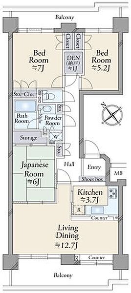 間取りを拡大表示