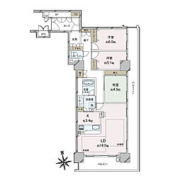 間取図画像 3LDK
