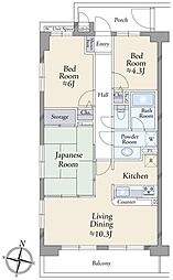 ライオンズガーデン大泉学園 3LDKの間取図画像