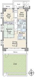 クリオ朝霞弐番館 3LDKの間取図画像