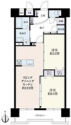 シティ・コーポ道頓堀 2LDKの間取図画像