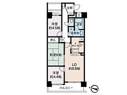 プランヴェール吉野町 3LDKの間取図画像