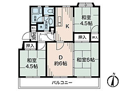 間取図画像 3LDK