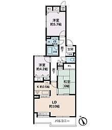 ニックガーデンハイム希望ケ丘 3LDKの間取図画像