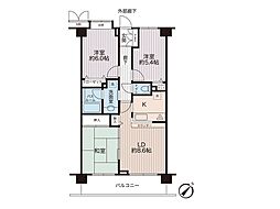 ルピナスかしわ台 3LDKの間取図画像