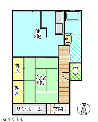 1号室間取り
