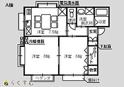 マイライフ三和A 2DKの間取図画像