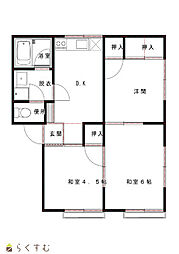 エルメゾン 3DKの間取図画像