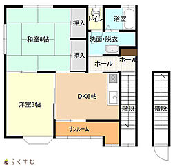 アメニティ・M 2DKの間取図画像