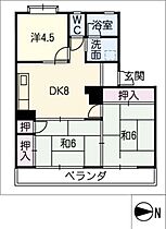 メゾン山田  ｜ 愛知県長久手市戸田谷（賃貸マンション3DK・2階・54.20㎡） その2