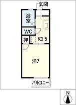 ジュネスＳＨＩＢＡＴＡ  ｜ 愛知県長久手市喜婦嶽（賃貸アパート1K・1階・21.00㎡） その2