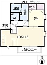 メゾン久保山  ｜ 愛知県長久手市久保山（賃貸アパート1LDK・2階・38.60㎡） その2