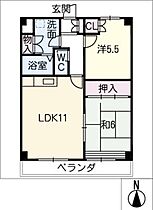 ウィンヒル  ｜ 愛知県長久手市西浦（賃貸マンション2LDK・2階・51.27㎡） その2