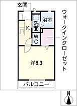 エム・グラツィエ 105号室 ｜ 愛知県長久手市岩作南島2（賃貸アパート1K・1階・27.08㎡） その2