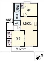 ソシア春木　Ｂ棟  ｜ 愛知県愛知郡東郷町兵庫1丁目（賃貸アパート2LDK・2階・53.01㎡） その2