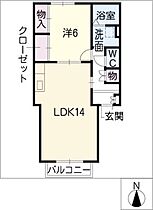 ＥＴＥＲＮＯ　Ｂ．Ｍ．I  ｜ 愛知県日進市竹の山2丁目（賃貸アパート1LDK・2階・48.02㎡） その2