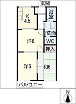 レジデンス新栄  ｜ 愛知県豊明市新栄町2丁目（賃貸アパート2LDK・2階・48.60㎡） その2