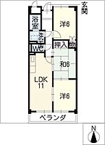 ユートピア東新  ｜ 愛知県大府市東新町2丁目（賃貸マンション3LDK・3階・64.00㎡） その2