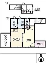 クレインコート　I  ｜ 愛知県大府市森岡町3丁目（賃貸アパート1DK・2階・41.40㎡） その2