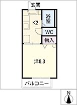 エントピア21　Ｂ棟  ｜ 愛知県豊田市汐見町2丁目（賃貸アパート1K・2階・24.78㎡） その2