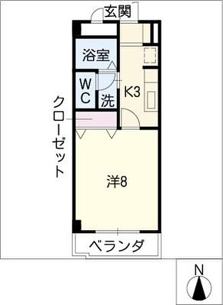 ドエル朝日 ｜愛知県豊田市朝日町4丁目(賃貸マンション1K・3階・30.96㎡)の写真 その2