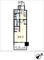 仮）豊田市西町マンション  ｜ 愛知県豊田市西町1丁目（賃貸マンション1K・9階・30.08㎡） その2