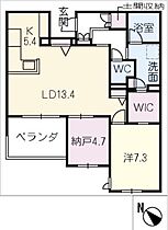 ユートレア　Ｎ棟  ｜ 愛知県知立市鳥居1丁目（賃貸マンション1LDK・2階・73.39㎡） その2