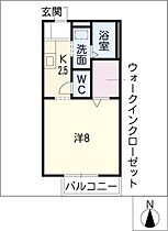 クオリア  ｜ 愛知県豊田市平和町3丁目（賃貸アパート1K・2階・27.08㎡） その2