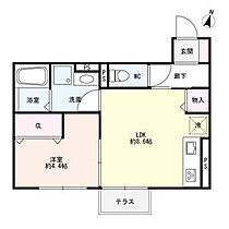 スカイコートB棟 103 ｜ 愛知県知立市東栄3丁目58番地（賃貸アパート1LDK・1階・34.76㎡） その2