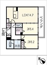 エルパティオ　Ｎ棟  ｜ 愛知県豊田市吉原町屋敷畠（賃貸マンション2LDK・2階・63.77㎡） その2