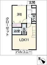 パレ・ガルニエ　ＥＡＳＴ  ｜ 愛知県刈谷市井ケ谷町寺山下（賃貸アパート1LDK・2階・40.50㎡） その2