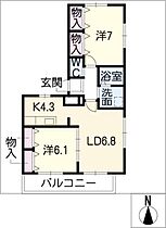 メゾン　アンジュ　II  ｜ 愛知県刈谷市野田町新上納（賃貸マンション2LDK・1階・60.28㎡） その2