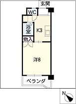 フォレスト　大一  ｜ 愛知県西尾市戸ケ崎3丁目（賃貸マンション1K・3階・25.10㎡） その2