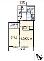 ハイラエトス  ｜ 愛知県西尾市丁田町杢左（賃貸マンション1LDK・1階・53.04㎡） その2